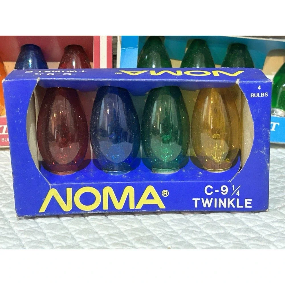 Vintage Christmas Lights Bulbs Lot NEW NOS Indoor Twinkle 120V Untested